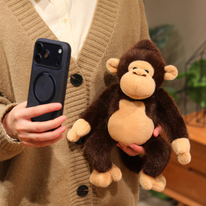 Figurina di Scimmia Dorata della Foresta Pluviale Simulata, Orangutan, Peluche Animale della Foresta, Regalo all'Ingrosso per Zoo - Product Image 4