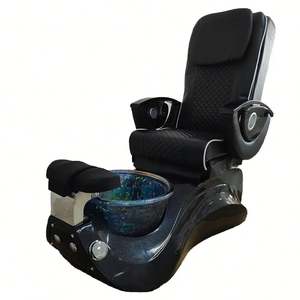 Madam Center Silla de spa de masaje de pies de pedicura no plomada ajustable de lujo Sillas de pedicura de spa rosa - Product Image 6