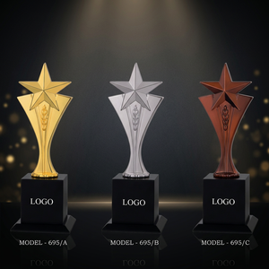 Trofeo de Metal Fundido a Presión Grabado con Láser para Presentaciones de Premios, Reconocimiento de Excelencia y Logros Profesionales - Product Image 1