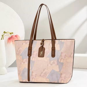 กระเป๋าโท้ทผู้หญิงขนาดใหญ่ลายบล็อกสี รุ่นใหม่ปี 2026 กระเป๋าสะพายไหล่สไตล์เรโทรลำลองเรียบง่าย - Product Image 2