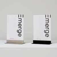 Boîte à lumière LED rechargeable double face A4 avec cadre en alliage d'aluminium, 2000 lumens, haute luminosité pour la signalisation des cafés et restaurants