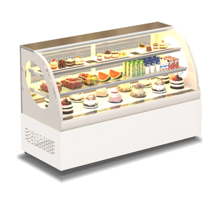 Thương mại Pastry Máy tính để bàn tủ đôi cửa hiển thị bánh Máy làm lạnh bảng <span class=keywords><strong>Top</strong></span> - Product Image 4