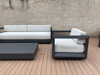 Hangkai Aluminium-Gartenmöbel Villa Garten-Sofa-Set Hotel Terrassen- und Poolbereich Aluminium-Outdoor-Sofa