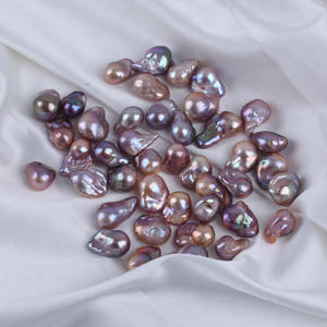 Collier de perles Wenchi Edison, grandes perles naturelles de 11-14 mm, presque rondes, blanches, d'eau douce, cadeau pour maman, Chine - Product Image 1