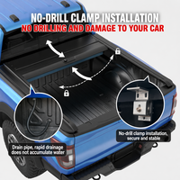 Cubierta Rígida Retráctil de Aluminio Zolionwil para Caja de Camioneta GMC Canyon Chevy Silverado 1500 Trailboss LT 2016-2024 2026 de 8 pies