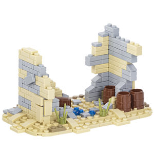 MOC5009 Série Guerrier 145 pièces Scène de ruines Armes Soldats de guerre Créatif Compatible Jouets éducatifs pour enfants Blocs de construction - Product Image 3