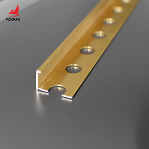 Bán buôn 12 <span class=keywords><strong>mm</strong></span> trang trí nội thất kim loại dải chải vàng 90 độ cạnh thẳng gạch góc cắt gạch phụ kiện nhà cung cấp - Product Image 2