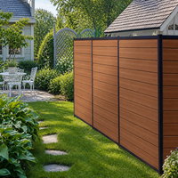 Panneaux de clôture de jardin durables résistants aux UV de 6 pieds, pour piscine, projets extérieurs, couleurs personnalisées, aspect naturel, clôture en WPC