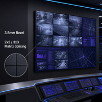 49 Inch LCD Video Wall 3.5mm Bezel 2x2 3x3 Matrix Splicing System for Security Monitoring Control Room