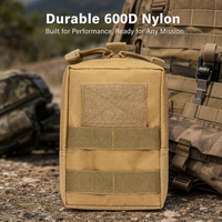 Sac de taille tactique Molle, sac de randonnée en plein air, pochette pour téléphone, accessoire EDC, sac utilitaire, sac en nylon imperméable
