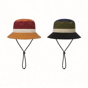 Autumn Spring Kids Sporty 5-Panel Bucket <b>Hat</b> Quick-Drying Waterproof with Drawstring Windproof and Color Shade Features - Product Image 2