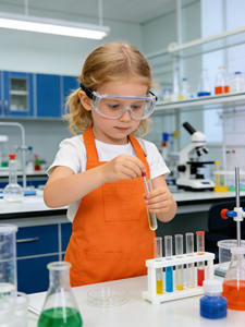 Durable Kids Canvas Workshop <strong>Apron</strong> With Built in Kickstand Legs Full Coverage Art Smock for Young Potters and Little Makers - Product Image 2