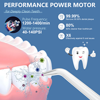 H2ofloss Nouveau Hydropulseur sans fil rechargeable USB-C, Irrigateur buccal professionnel à jet d'eau