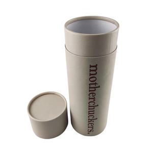 ورق أبيض فاخر صديق للبيئة قابل للتحلل مخصص مطبوع بعلبة أنابيب بريد أنابيب شحن للملصقات - Product Image 4