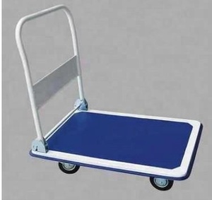 Heavy Duty Industrial Steel Push <strong>Cart</strong> Dolly Moving Platform <strong>Hand</strong> Truck 4-<strong>Wheel</strong> Foldable Trolley - Product Image 5