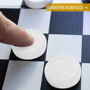 Đen trắng bảng trò chơi miếng nhựa backgammon trò chơi miếng nhựa cứng backgammon cờ - Product Image 5