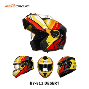 ABS Motor Bike Modular Flip up Motorcycle White Grey Open Full Face Hot Sales Fit for Casco De MC-TK4 Bike Motorcycle Sma - Product Image 6