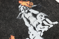 T-shirts pour hommes vintage personnalisés 100% coton tissu tricoté respirant lâche col rond tailles XS 4XL vêtements de rue épais imprimé rappeur