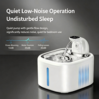 Fontaine à eau pour animaux de compagnie NicePets en acier inoxydable 304 |   Pompe sans fil sans prise, batterie amovible, autonomie de 60 jours |   Distributeur d'eau circulant pour chat et chien