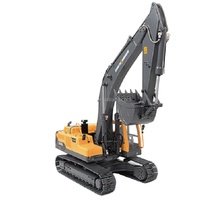 JDM-106 V2 1/14 Digger métal hydraulique Digger camion d'ingénierie RC pelle modèle de camion avec Radio I6S