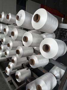 Factory Supply High Tenacity Eco-Friendly 100% <b>Polyester</b> Solid Virgin White Core Spun <b>Yarn</b> 55D/24F 75D/24F Filament for Knitting - Product Image 3