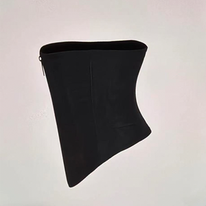 Cintura Modellante a Torso Corto con Controllo Forte, Effetto Sauna, per Pancia e Addome, in Spandex/Nylon, con Cerniera e Ganci, per Donna - Product Image 1
