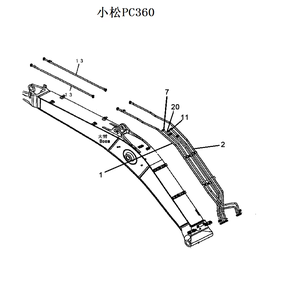 Cilindro Hidráulico para Escavadeira PC360 300: Tubo de Aço para Linha Hidráulica de Rompedor - Product Image 6