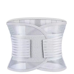 Thin All Mesh Lumbar Support Belt Breathable Soft <b>Wrap</b> Around Waist Support For Adults Gray And <b>Black</b> - Product Image 2