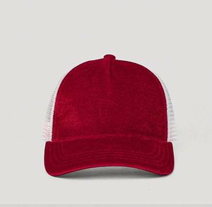 Casquette de baseball unisexe design en velours et maille, lot de 5 pièces, couleur unie, motif à pois, sportive, protection solaire, reconnaissance faciale - Product Image 2