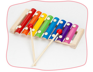 Baby Children's Wooden Octave Hand <b>Percussion</b> Piano Educational Musical <b>Instrument</b> Toy 14 Years Old 6-Piece Set - Product Image 4
