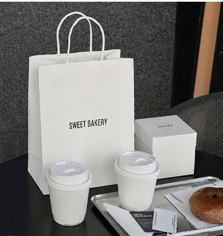eco friendly takeout cup custom printed logo corrugated double wall hot coffee paper cup for hot drinks