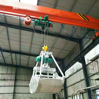 Kran Overhead Elektrik Tipe LZ Single Girder Grab Bucket Hook dengan Motor Gear, Kapasitas Angkat 2-32 Ton, Rentang yang Dapat Disesuaikan 5-32M
