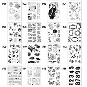 Tampon en silicone transparent multifonctionnel pour décoration de journal, carnet, album, collection, enveloppe, avec motifs de paysages et de timbres - Product Image 2