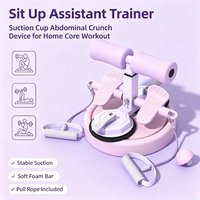 Appareil d'entraînement abdominal multifonctionnel avec ventouse, assistant pour crunches et corde de traction, pour le renforcement du tronc, équipement de fitness pour usage domestique