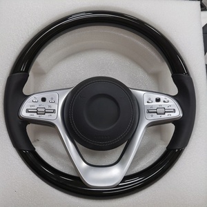 Volante de Madera <span class=keywords><strong>Maybach</strong></span> Compatible con <span class=keywords><strong>Mercedes</strong></span>-<span class=keywords><strong>Benz</strong></span> Clase S 221 para Actualización a 222LS400LS350L - Product Image 1