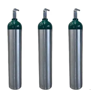 Cilindro de gás de liga de alumínio, alta qualidade, DOT-3AL, 4.6l, oxigênio médico