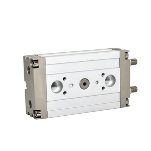 Table rotative à <span class=keywords><strong>crémaillère</strong></span> en alliage d'aluminium CRQ2BS/CDRQ2BS, cylindre 90 ° /360 °   Actionneur <span class=keywords><strong>rotatif</strong></span> <span class=keywords><strong>pneumatique</strong></span> pour équipement d'automatisation - Product Image 5