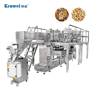 Fully automatic combination multihead weigher horizontal mix weighing system biscuit chocolate packaging machine