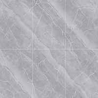 Carrelage en porcelaine imitation marbre argenté Iranien 900x1800mm, 6 faces polies, étanche, pour sol et mur, hôtel