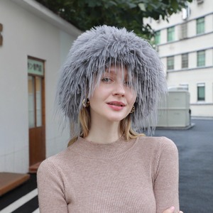 Mode femmes chapeau de pêcheur <span class=keywords><strong>gants</strong></span> hiver épaissi chaud coupe-vent résistant au froid seau bassin chapeau avec écharpe - Product Image 6