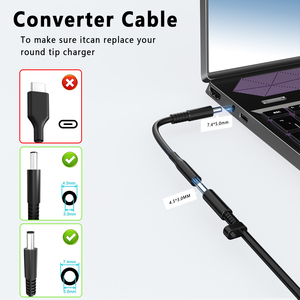 Adaptateur <span class=keywords><strong>de</strong></span> chargeur rapide 65W pour ordinateurs portables Dell avec prise <span class=keywords><strong>en</strong></span> charge PD - Fournisseur d'usine - Product Image 2