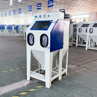 Machine de sablage de surface pour petites pièces en vente directe du fabricant Blaster manuel de type boîte