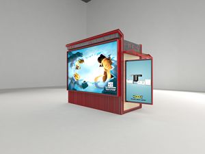 Venta caliente centro comercial personalizado al aire libre impermeable muebles diseño periódico servicio quiosco - Product Image 4