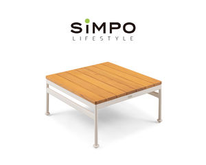 SIMPOLIFESTYLE Mobilier d'extérieur haut de gamme OLIVIA, chaise longue en corde, 2 places, jardin, terrasse, hôtel, complexe hôtelier, ensemble de canapés en aluminium et en teck - Product Image 6