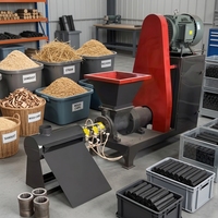 Extrudeuse de briquettes de biomasse à vis pour la fabrication de bâtonnets de charbon de bois, de sciure, de paille, de coques de riz, de bois, pour briquettes de barbecue et de biocarburant