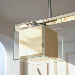 Lámpara colgante rectangular Chi Yu-tang E27 LED de altura ajustable para dormitorio, sala de estar, estudio - Product Image 4