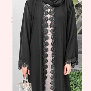 High Quality Islamic Clothing Women Casual Dress Kaftan Dubai Muslim Islamic Abaya Dress Daily Wear Middle East Style - Product Image 4