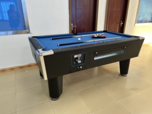Mesa de <span class=keywords><strong>Billar</strong></span> de Lujo de 7FT/8FT con Monedero, de Cuero y MDF, para Uso Comercial y Doméstico, con Retorno Automático de Bolas - Directo de Fábrica China - Product Image 3