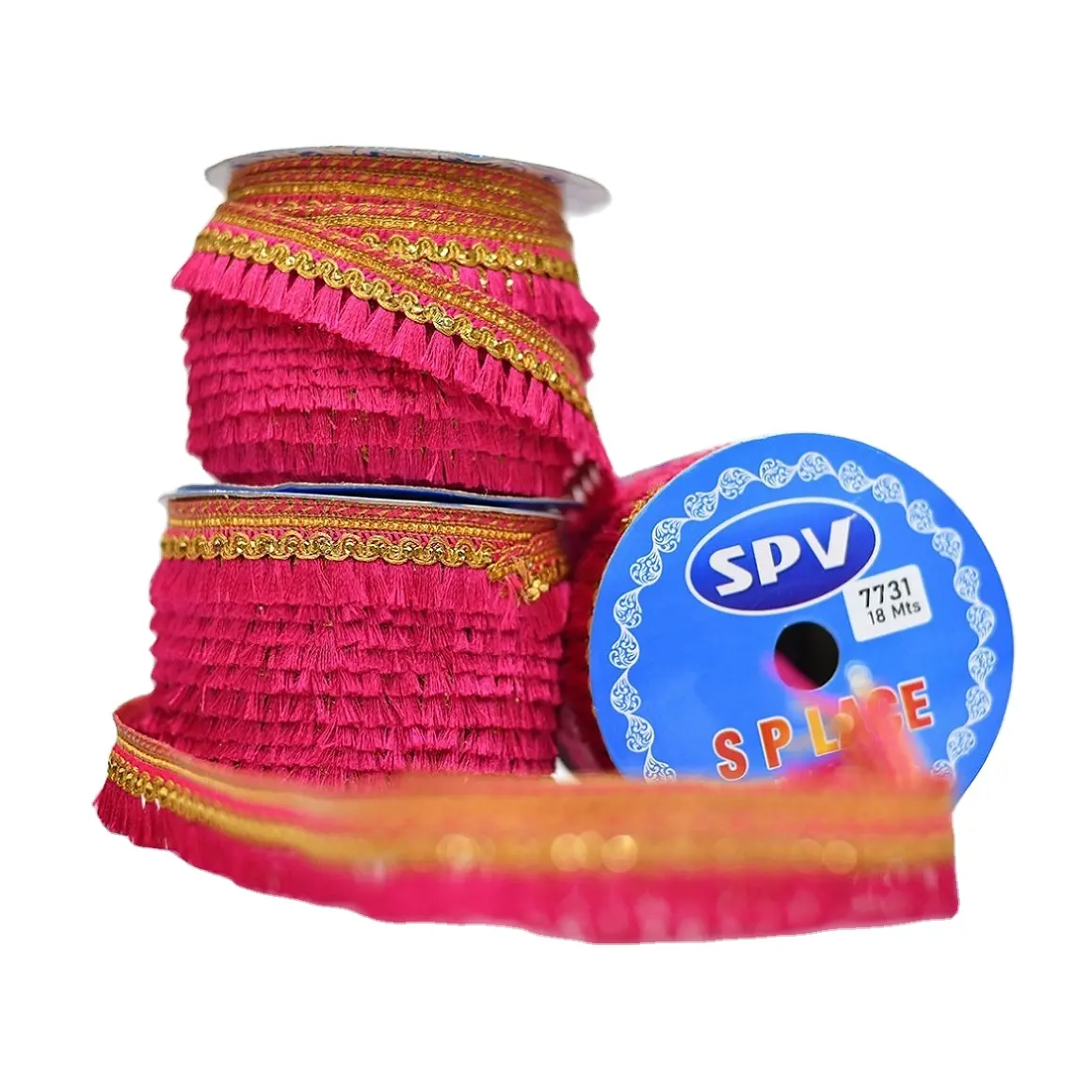 Fornecimento de fábrica por atacado renda bordada de algodão para vestido indiano tecido de lantejoulas disponível a preço de exportação