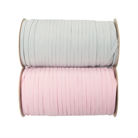 Vente en gros 144yd 5mm de large cordon élastique plat Polyester caoutchouc extensible couture sangle plusieurs options de couleur techniques tissées